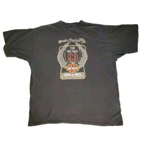 Harley-Davidson Milwaukee June '93 The Reunion 90 Years 1903-1993 T-Shirt Black